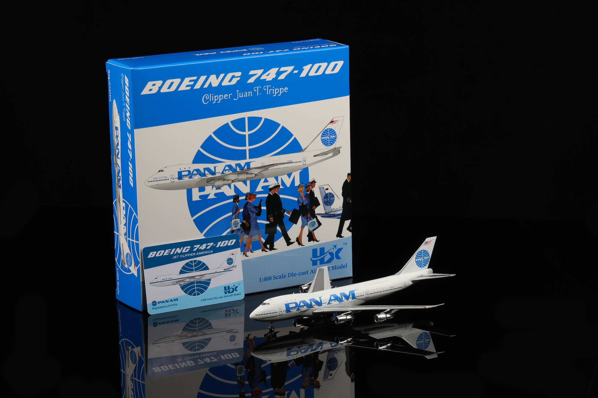 1/400 Pan Am B747-100 "Clipper JUAN T.TRIPPE" N747PA B551403P - cover